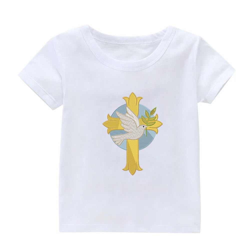 Cross Bird Embroidery Designs Machine File 3 sizes Cross Digital Embroidery File Pattern Instant Download