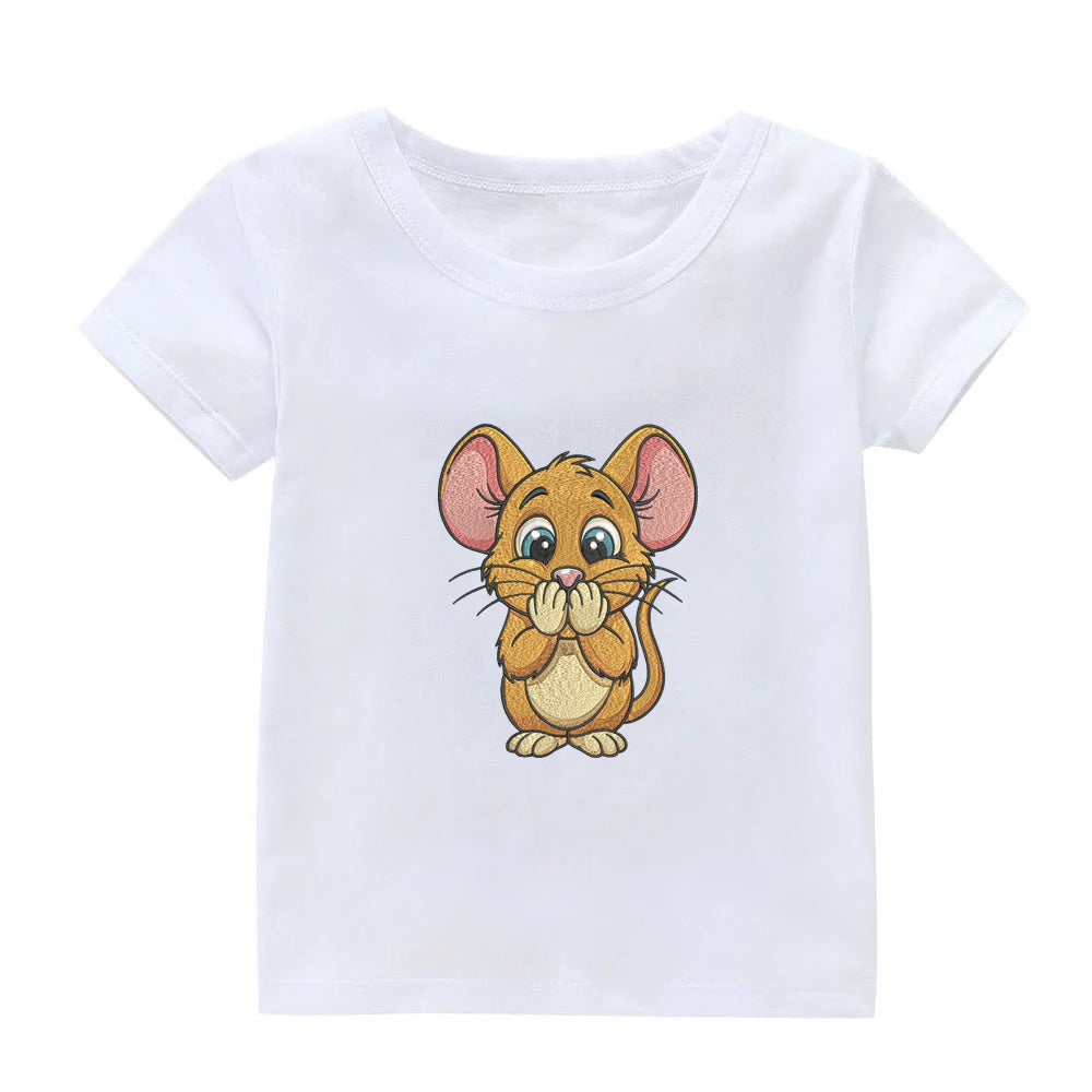 Cute Mouse Embroidery Designs Machine File 3 sizes Baby Mouse Digital Embroidery File Pattern Instant Download