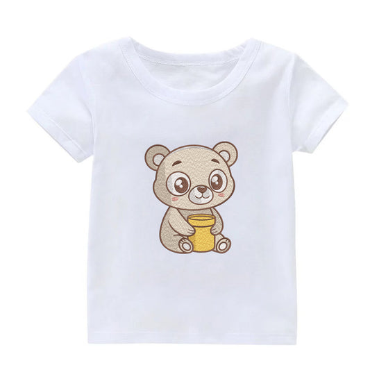 Baby Bear Embroidery Designs Machine File 3 sizes Cute Bear Digital Embroidery File Pattern Instant Download