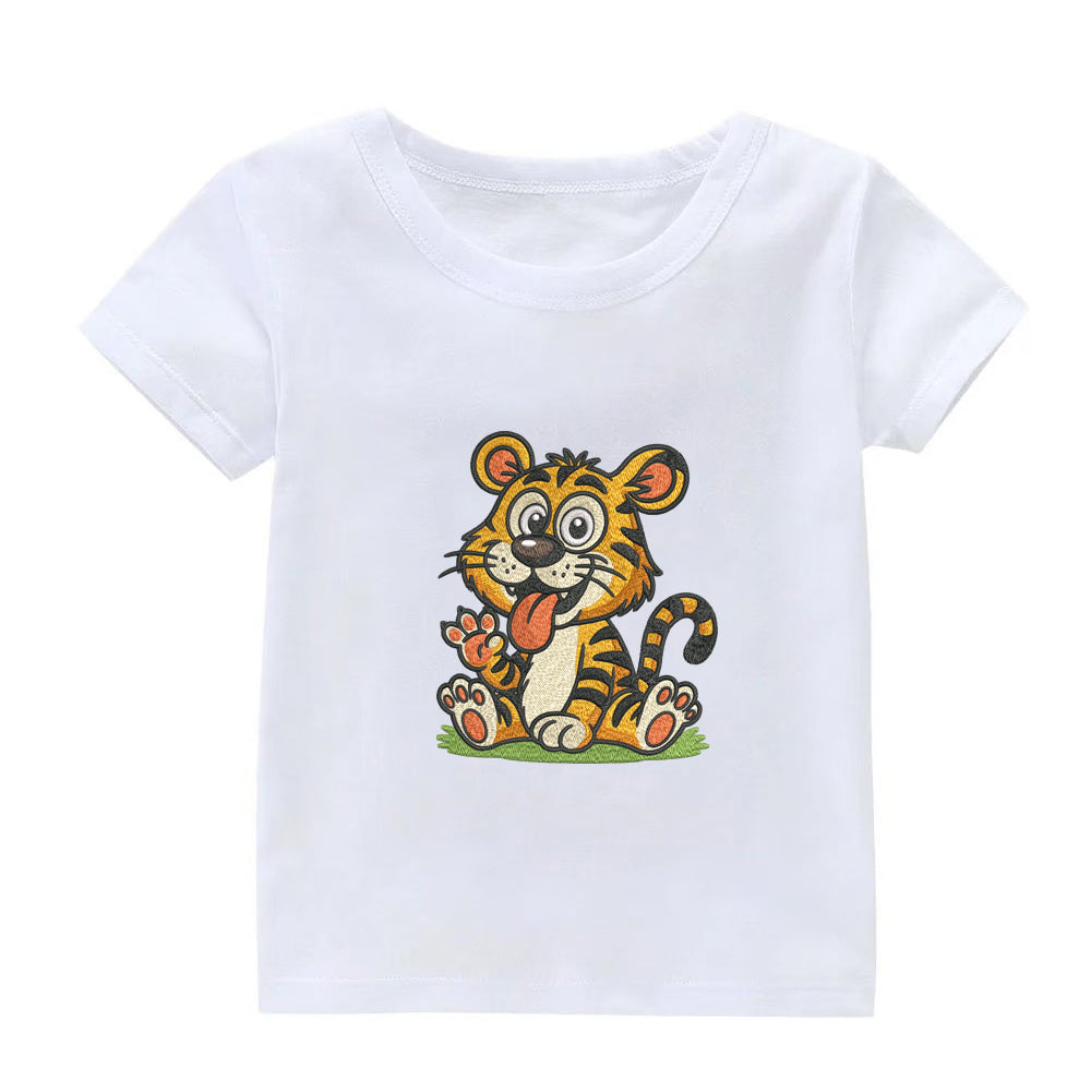 Cute Tiger Embroidery Designs Machine File 3 sizes Baby Tiger Digital Embroidery File Pattern Instant Download