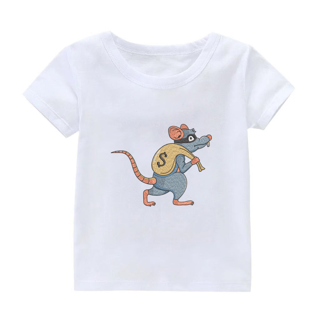 Thief Mouse Embroidery Designs Machine File 3 sizes Baby Mouse Digital Embroidery File Pattern Instant Download