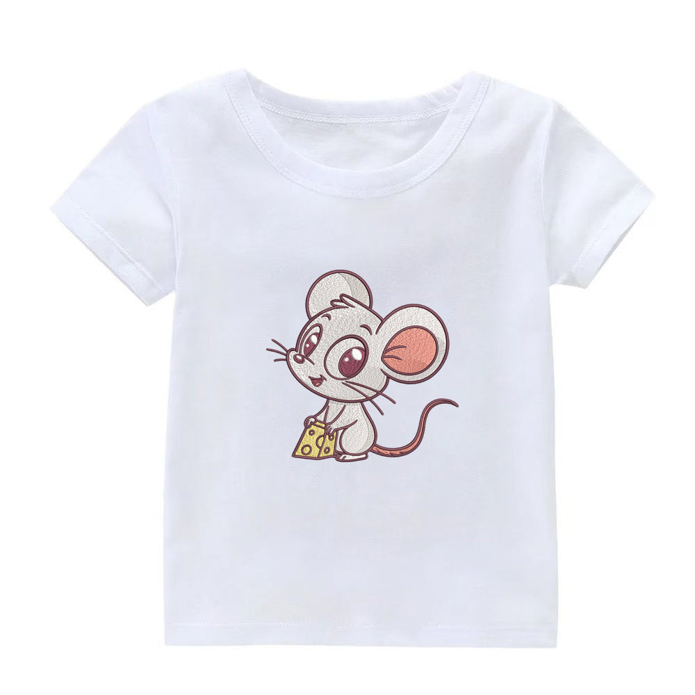 Cute Mouse Embroidery Designs Machine File 3 sizes Baby Mouse Digital Embroidery File Pattern Instant Download Mouse02