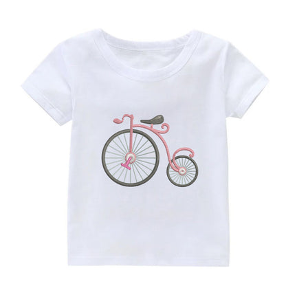 Cute Bike Embroidery Designs Machine File 3 sizes Cute Bike Digital Embroidery File Pattern Instant Download