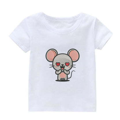 Cute Mouse Embroidery Designs Machine File 3 sizes Baby Mouse Digital Embroidery File Pattern Instant Download Mouse03