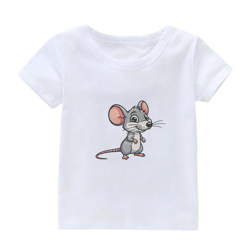Baby Mouse Embroidery Designs Machine File 3 sizes Cute Mouse Digital Embroidery File Pattern Instant Download