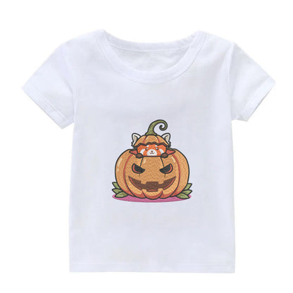 Pumpkin Panda Embroidery Designs Machine File 3 sizes Cute Panda Digital Embroidery File Pattern Instant Download