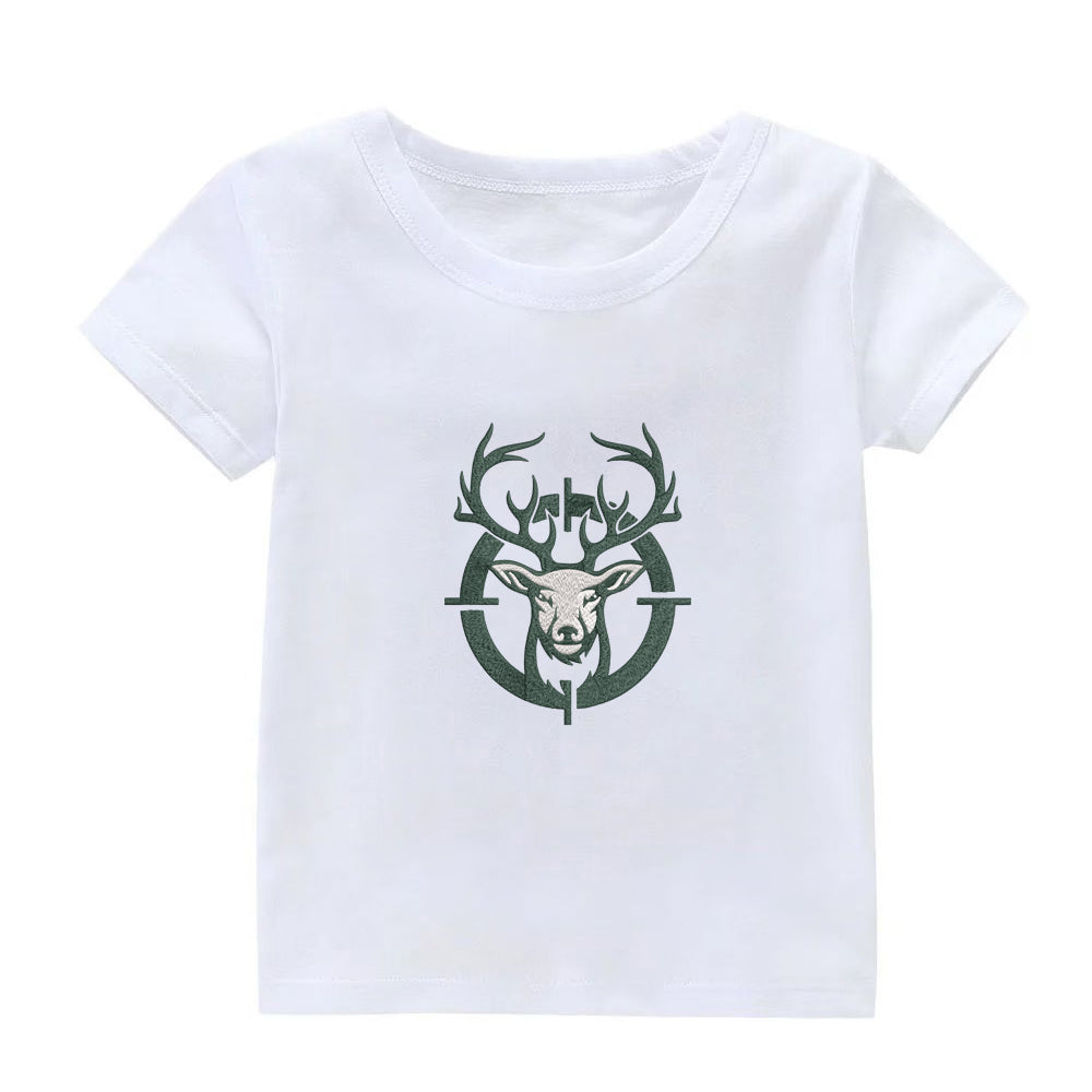 Deer Hunter Logo Embroidery Designs Machine File 3 sizes Deer Hunter Logo Digital Embroidery File Pattern Instant Download