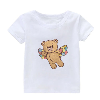 Flying Teddy Bear Embroidery Designs Machine File 3 sizes Cute Bear Digital Embroidery File Pattern Instant Download