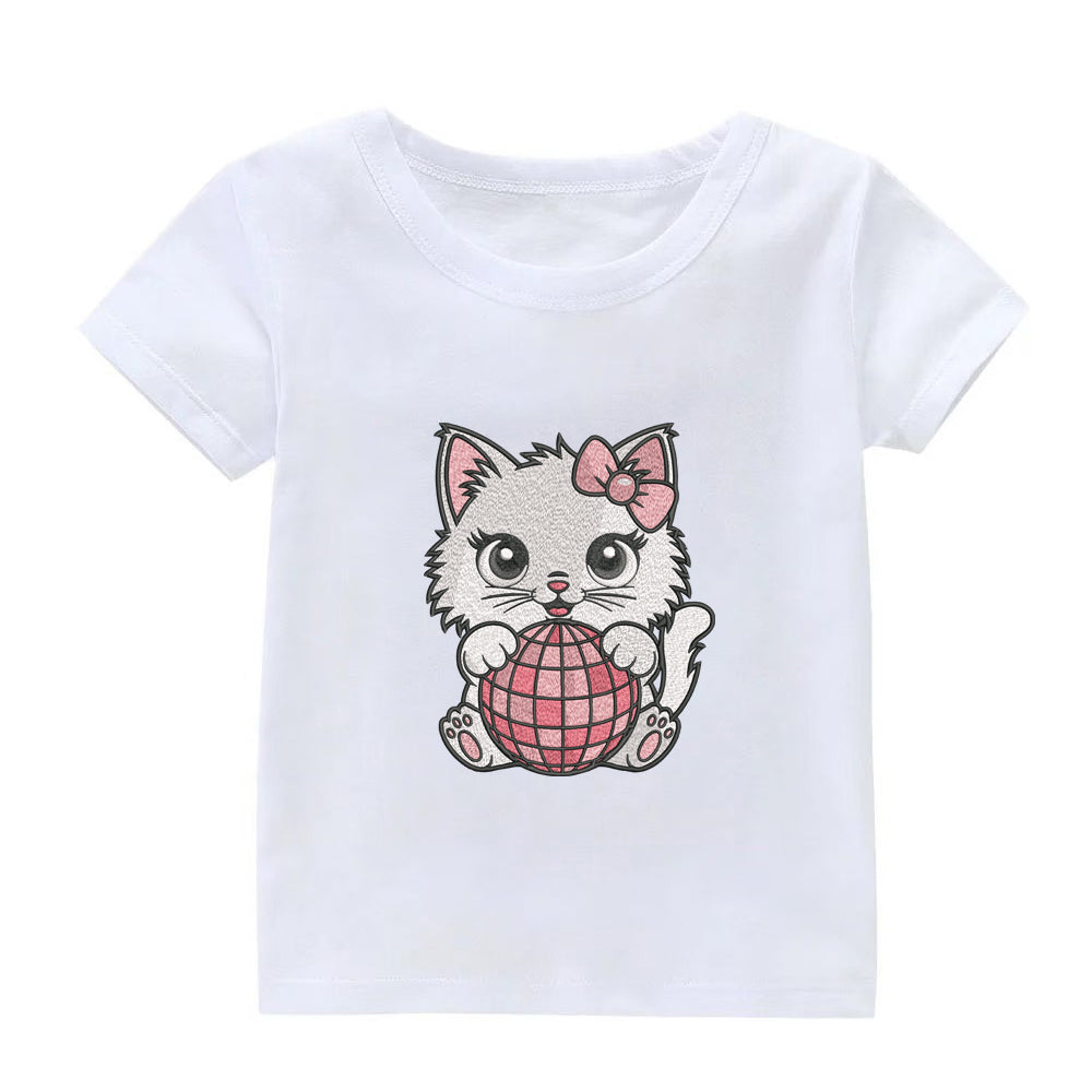 Cute Cat Embroidery Designs Machine File 3 sizes Baby Cat Digital Embroidery File Pattern Instant Download Cat01