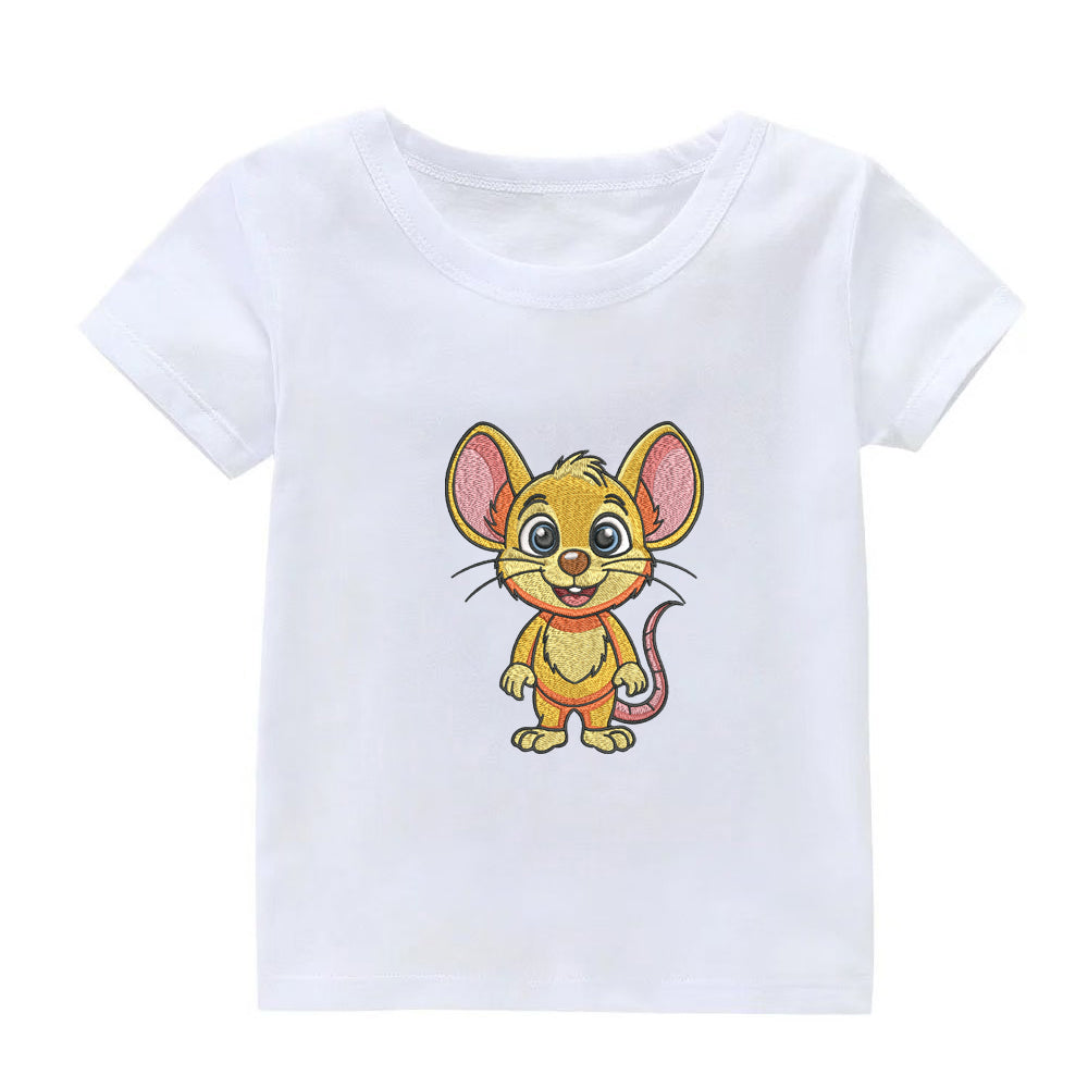 Cute Mouse Embroidery Designs Machine File 3 sizes Baby Mouse Digital Embroidery File Pattern Instant Download Mouse04