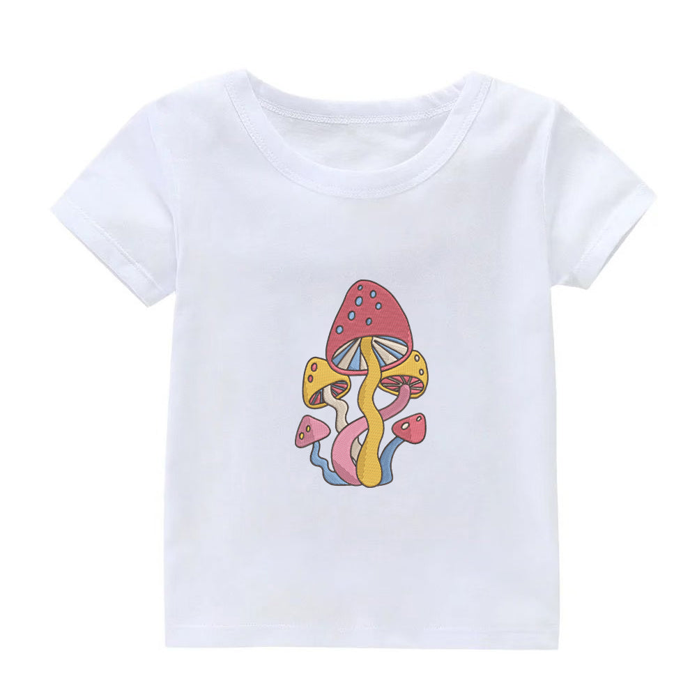 Colorful Mushrooms Embroidery Designs Machine File 3 sizes Colorful Mushrooms Digital Embroidery File Pattern Instant Download