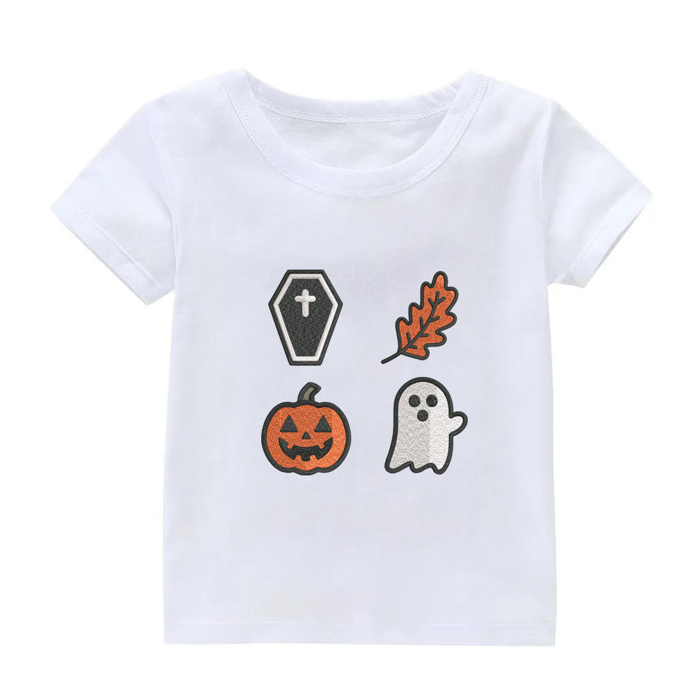 Halloween Icons Embroidery Designs Machine File 3 sizes Halloween Icons Digital Embroidery File Pattern Instant Download