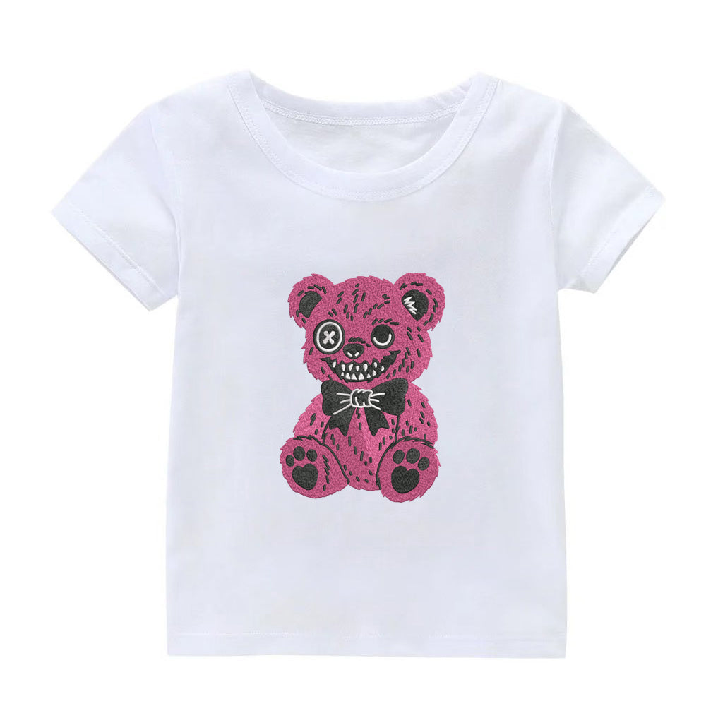 Horrible Teddy Bear Embroidery Designs Machine File 3 sizes Horrible Teddy Bear Digital Embroidery File Pattern Instant Download