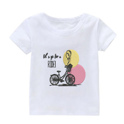 Bike Balloon‌ Embroidery Designs Machine File 3 sizes Bike Balloon Digital Embroidery File Pattern Instant Download