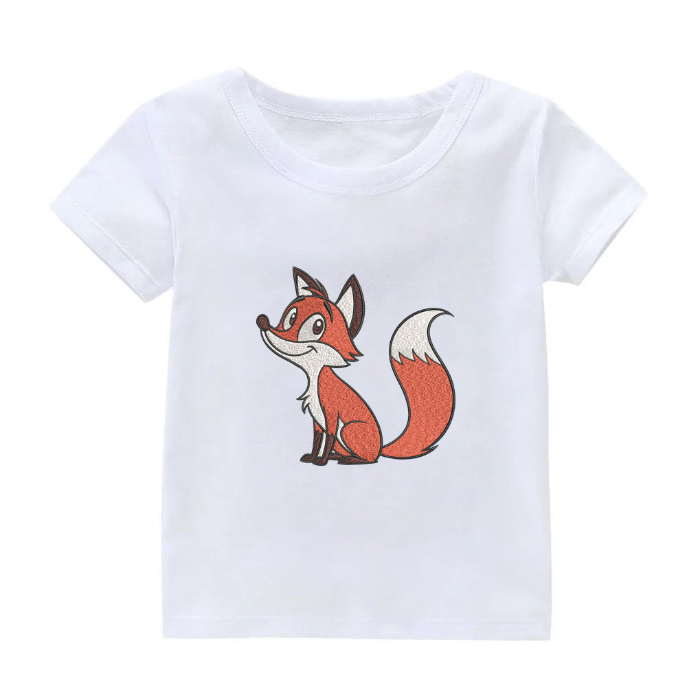 Smiling Fox Embroidery Designs Machine File 3 sizes Cute Fox Digital Embroidery File Pattern Instant Download