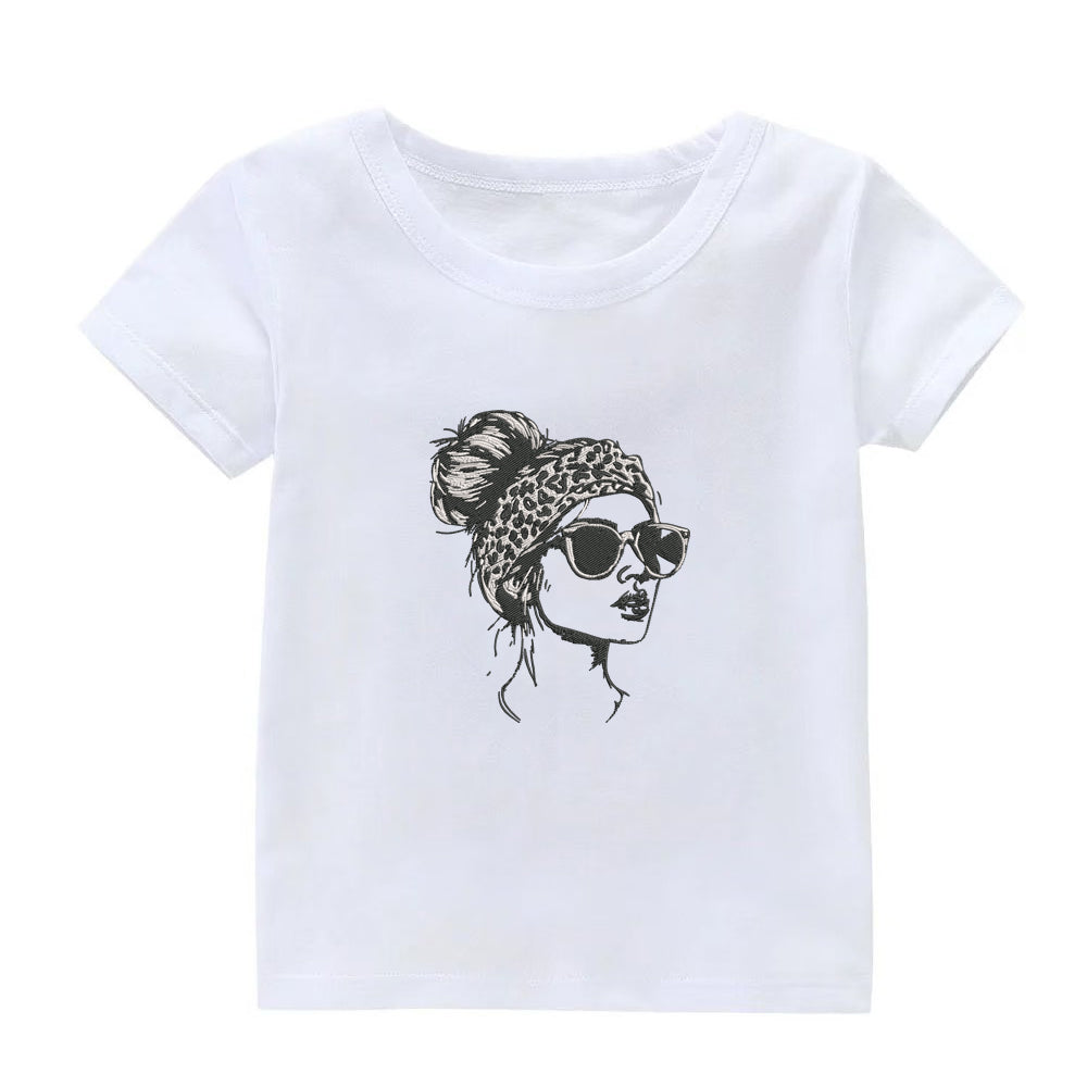 Cool Girl In Sunglasses Embroidery Designs Machine File 3 sizes Cool Girl In Sunglasses Digital Embroidery File Pattern Instant Download