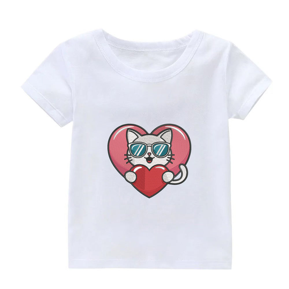 Cool Cat Embroidery Designs Machine File 3 sizes Cute Cat Digital Embroidery File Pattern Instant Download