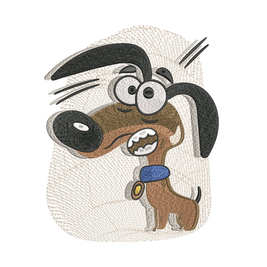 Baby Dog Embroidery Designs Machine File 3 sizes Cute Baby Dog Digital Embroidery File Pattern Instant Download