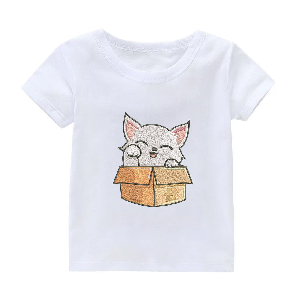 Cute Cat Embroidery Designs Machine File 3 sizes Baby Cat Digital Embroidery File Pattern Instant Download Cat05
