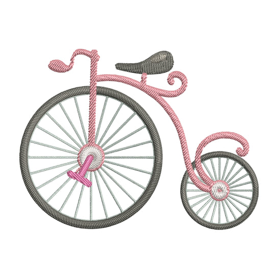 Cute Bike Embroidery Designs Machine File 3 sizes Cute Bike Digital Embroidery File Pattern Instant Download