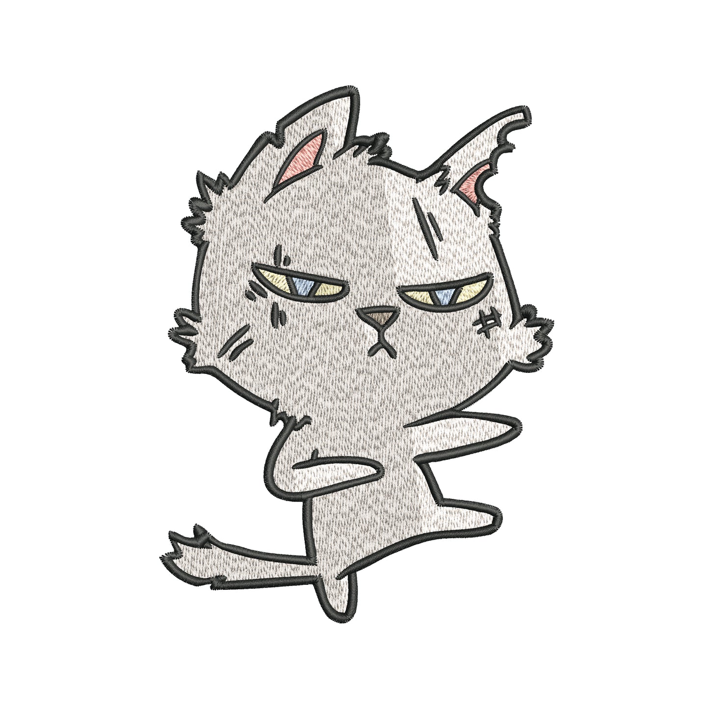 Cute Cat Embroidery Designs Machine File 3 sizes Baby Cat Digital Embroidery File Pattern Instant Download Cat06