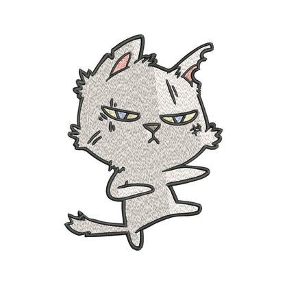 Cute Cat Embroidery Designs Machine File 3 sizes Baby Cat Digital Embroidery File Pattern Instant Download Cat06