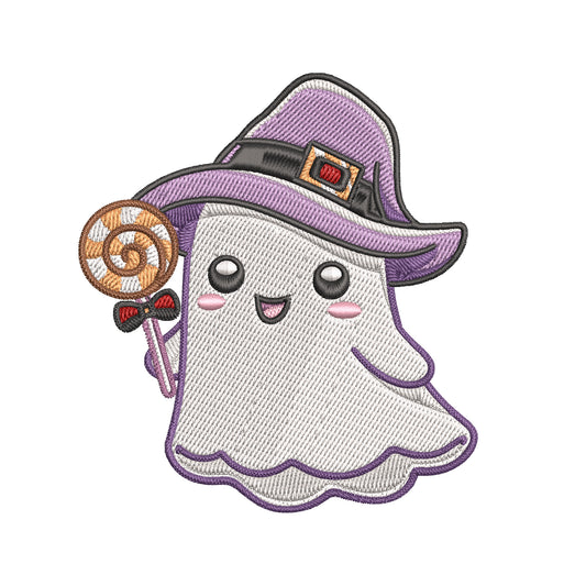 Cute Ghost Embroidery Designs Machine File 3 sizes Baby Ghost Digital Embroidery File Pattern Instant Download Ghost02