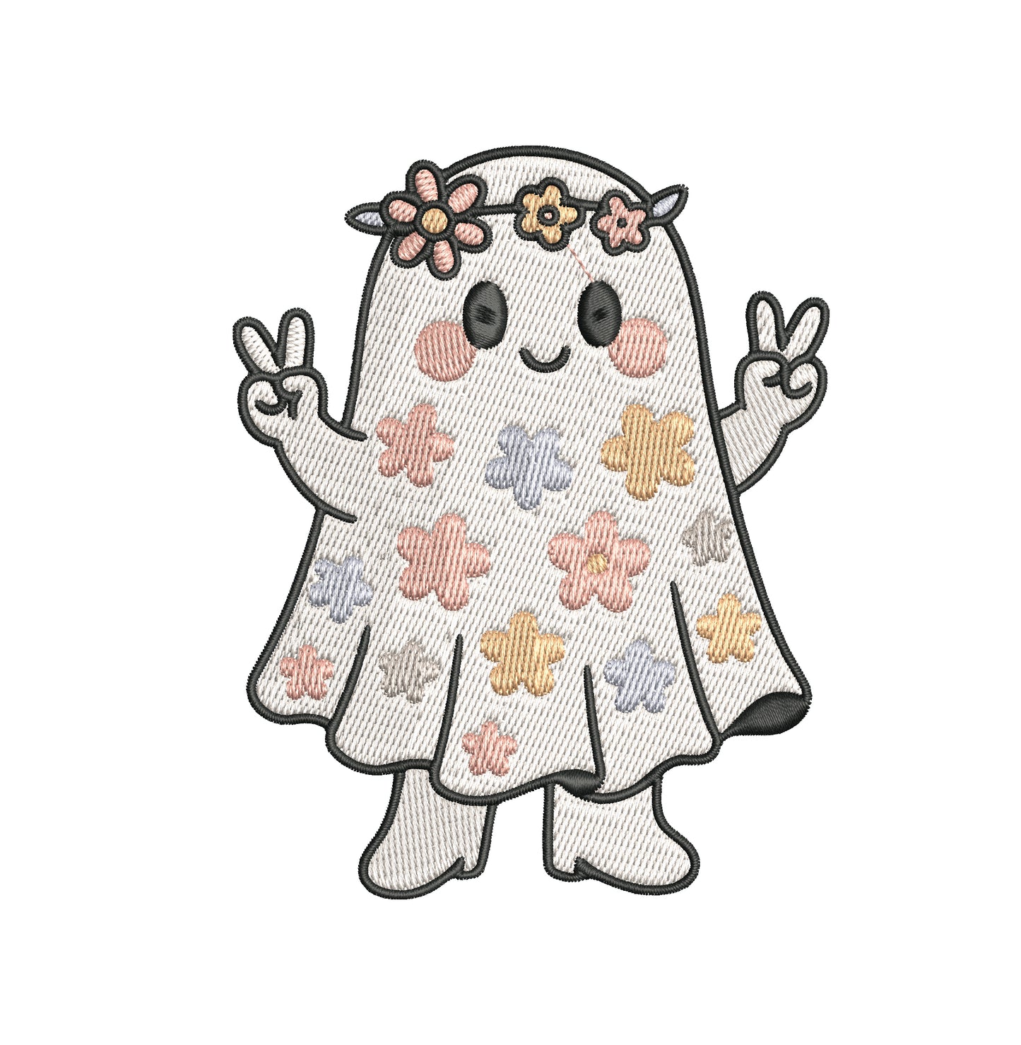 Cute Ghost Embroidery Designs Machine File 3 sizes Cute Ghost Digital Embroidery File Pattern Instant Download Ghost05