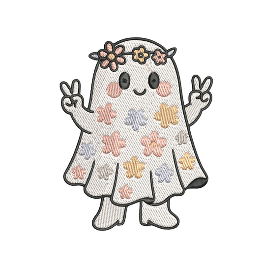 Cute Ghost Embroidery Designs Machine File 3 sizes Cute Ghost Digital Embroidery File Pattern Instant Download Ghost05