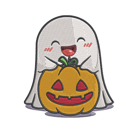 Cute Ghost Embroidery Designs Machine File 3 sizes Baby Ghost Digital Embroidery File Pattern Instant Download Ghost06