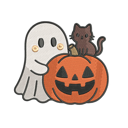 Cute Ghost Embroidery Designs Machine File 3 sizes Baby Ghost Digital Embroidery File Pattern Instant Download Ghost13