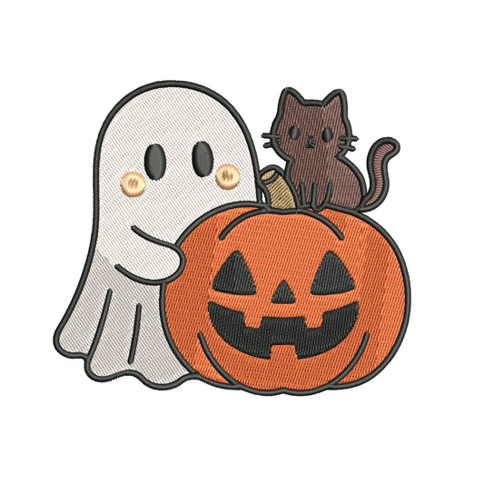 Cute Ghost Embroidery Designs Machine File 3 sizes Baby Ghost Digital Embroidery File Pattern Instant Download Ghost13