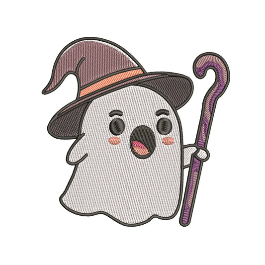 Cute Ghost Embroidery Designs Machine File 3 sizes Baby Ghost Digital Embroidery File Pattern Instant Download Ghost17