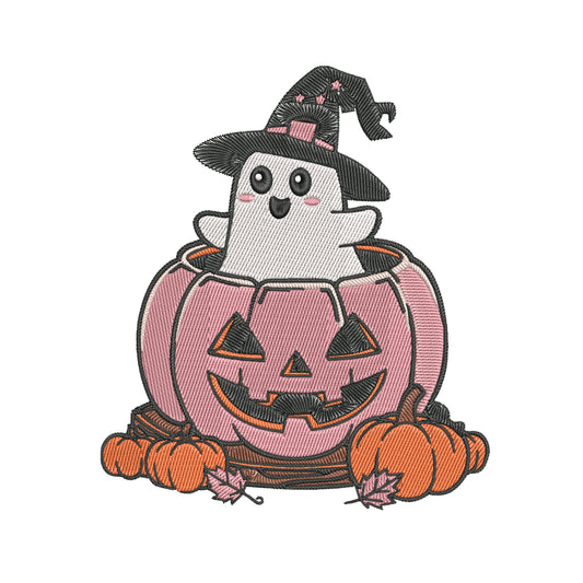 Cute Ghost Embroidery Designs Machine File 3 sizes Baby Ghost Digital Embroidery File Pattern Instant Download Ghost21
