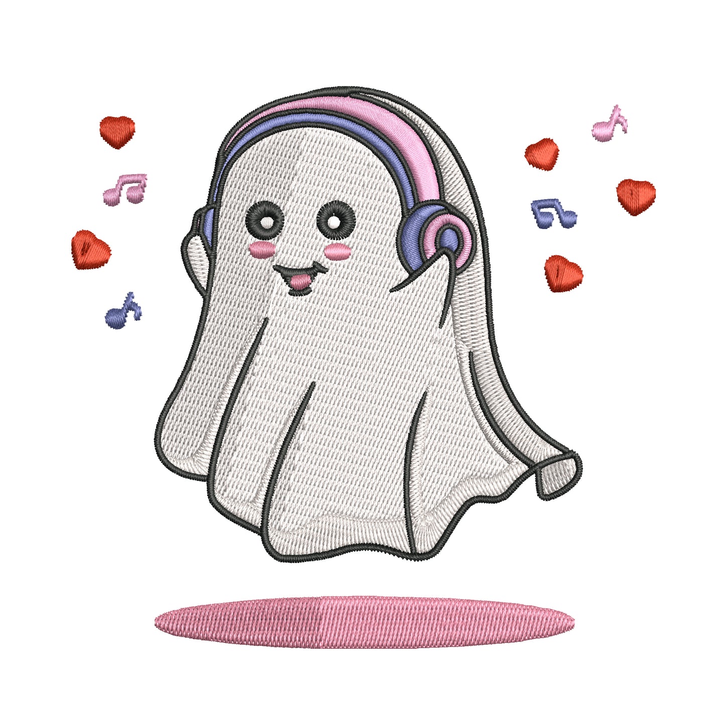Cute Ghost Embroidery Designs Machine File 3 sizes Baby Ghost Digital Embroidery File Pattern Instant Download Ghost31