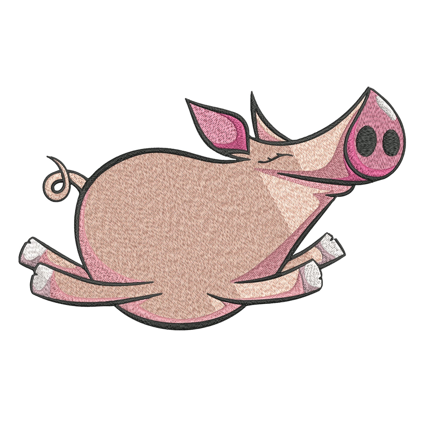 Cute Pig Embroidery Designs Machine File 3 sizes Baby Pig Digital Embroidery File Pattern Instant Download