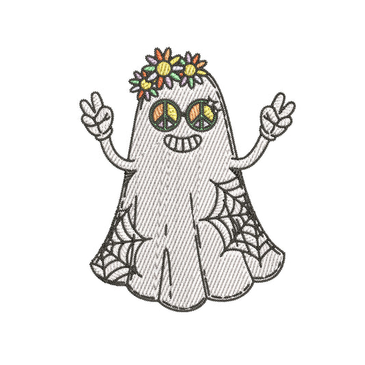 Cute Ghost Embroidery Designs Machine File 3 sizes Baby Ghost Digital Embroidery File Pattern Instant Download Ghost08
