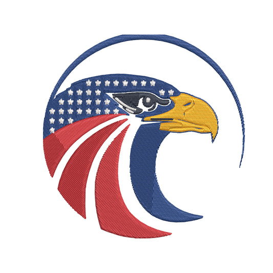 Eagle Icon Embroidery Designs Machine File 3 sizes Eagle Icon Digital Embroidery File Pattern Instant Download