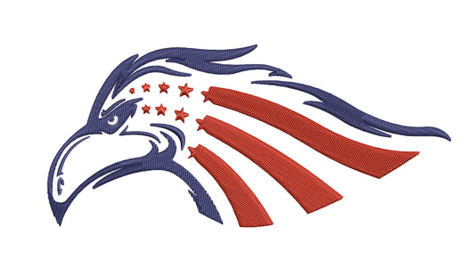 Eagle Mouth Embroidery Designs Machine File 3 sizes Eagle Mouth Digital Embroidery File Pattern Instant Download