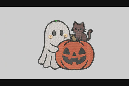 Cute Ghost Embroidery Designs Machine File 3 sizes Baby Ghost Digital Embroidery File Pattern Instant Download Ghost13