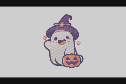 Cute Ghost Embroidery Designs Machine File 3 sizes Baby Ghost Digital Embroidery File Pattern Instant Download Ghost14