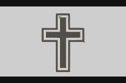 Cross Embroidery Designs Machine File 3 sizes Cross Digital Embroidery File Pattern Instant Download Cross02