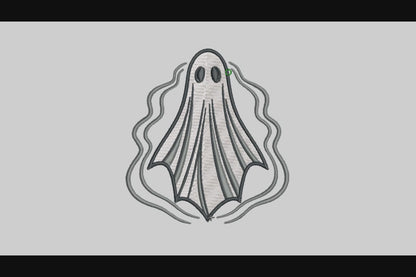Cute Ghost Embroidery Designs Machine File 3 sizes Baby Ghost Digital Embroidery File Pattern Instant Download Ghost29