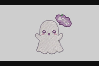 Cute Ghost Embroidery Designs Machine File 3 sizes Cute Ghost Digital Embroidery File Pattern Instant Download Ghost01