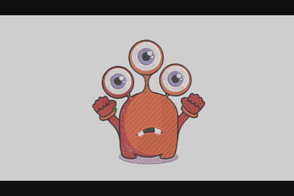 Baby Monster05 Embroidery Designs Machine File Baby Monster05 Digital Embroidery File Pattern Instant Download