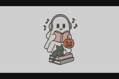 Cute Ghost Embroidery Designs Machine File 3 sizes Baby Ghost Digital Embroidery File Pattern Instant Download Ghost12