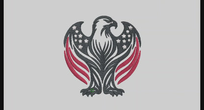 Eagle Logo Embroidery Designs Machine File 3 sizes Eagle Logo Digital Embroidery File Pattern Instant Download