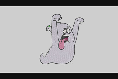 Cute Ghost Embroidery Designs Machine File 3 sizes Baby Ghost Digital Embroidery File Pattern Instant Download Ghost27