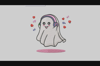 Cute Ghost Embroidery Designs Machine File 3 sizes Baby Ghost Digital Embroidery File Pattern Instant Download Ghost31