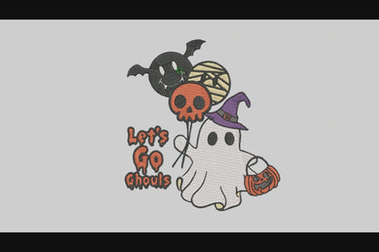 Cute Ghost Embroidery Designs Machine File 3 sizes Baby Ghost Digital Embroidery File Pattern Instant Download Ghost18